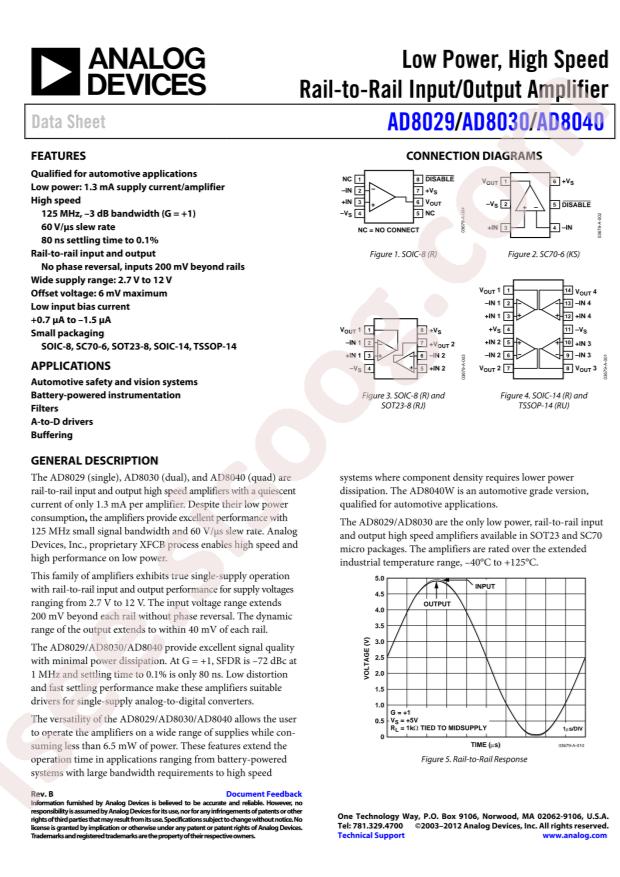AD8030ARZ-REEL7
