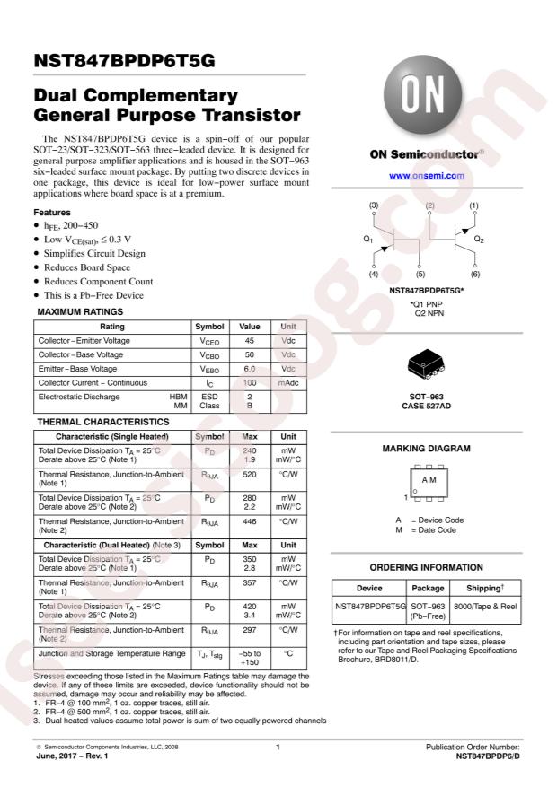 NST847BPDP6T5G
