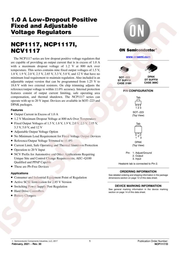 NCV1117DT12RKG