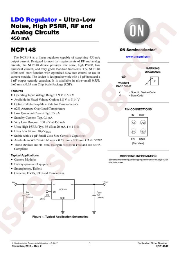 NCP148AFCT285T2G