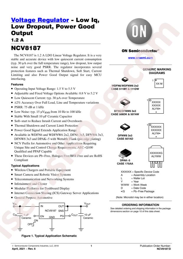 NCV8187AMN180TAG