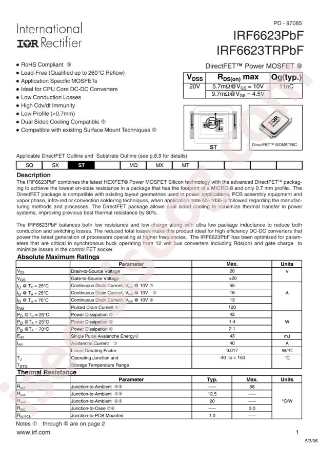 IRF6623TRPBF
