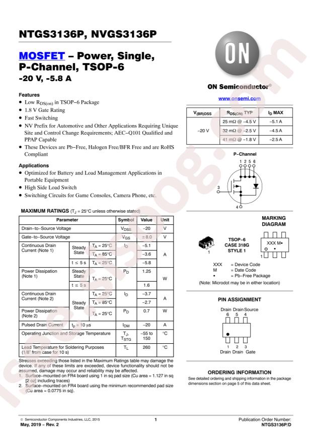 NTGS3136PT1G