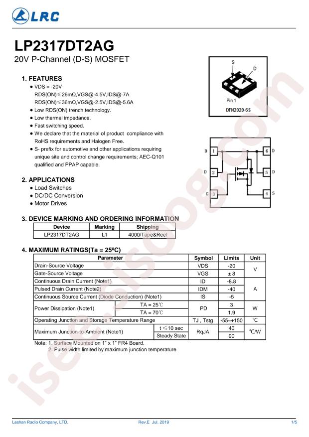 LP2317DT2AG