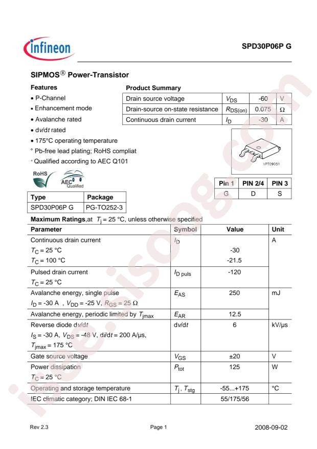 SPD30P06PGBTMA1