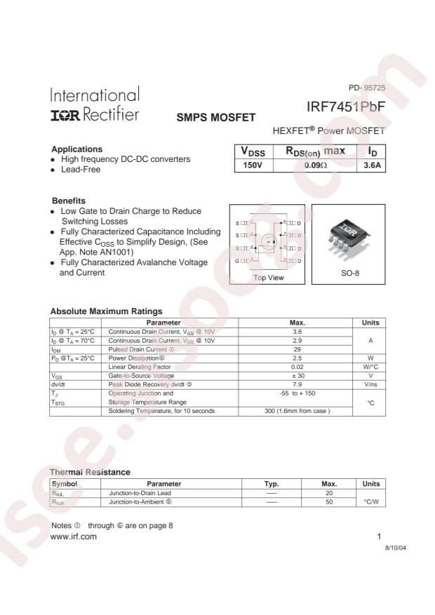 IRF7451TRPBF