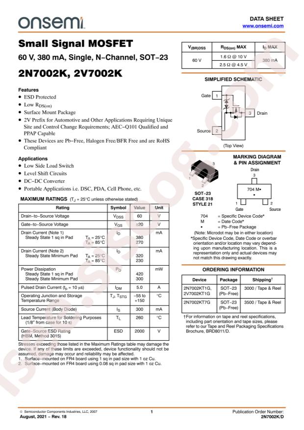 2N7002KT7G
