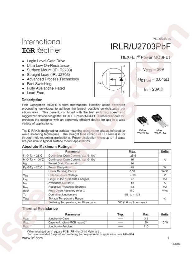IRLR2703TRPBF