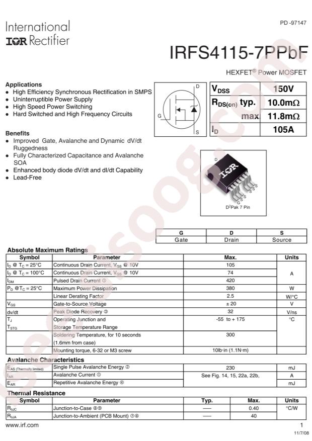 IRFS4115TRL7PP