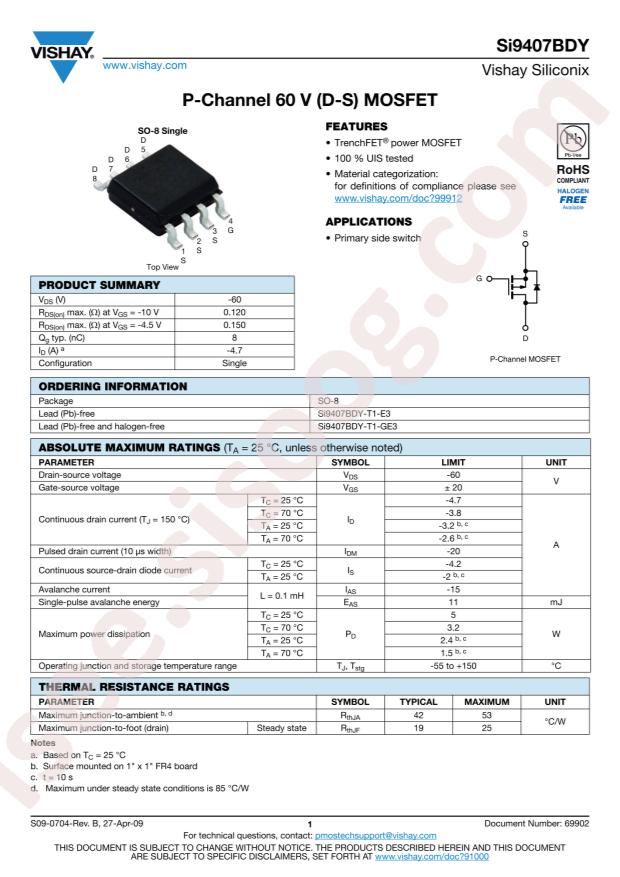 SI9407BDY-T1-E3