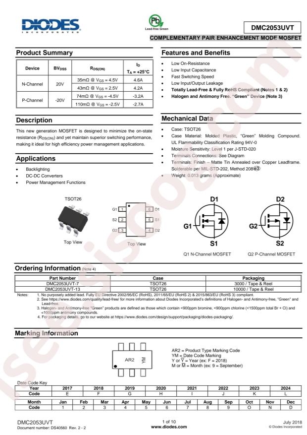DMC2053UVT-7