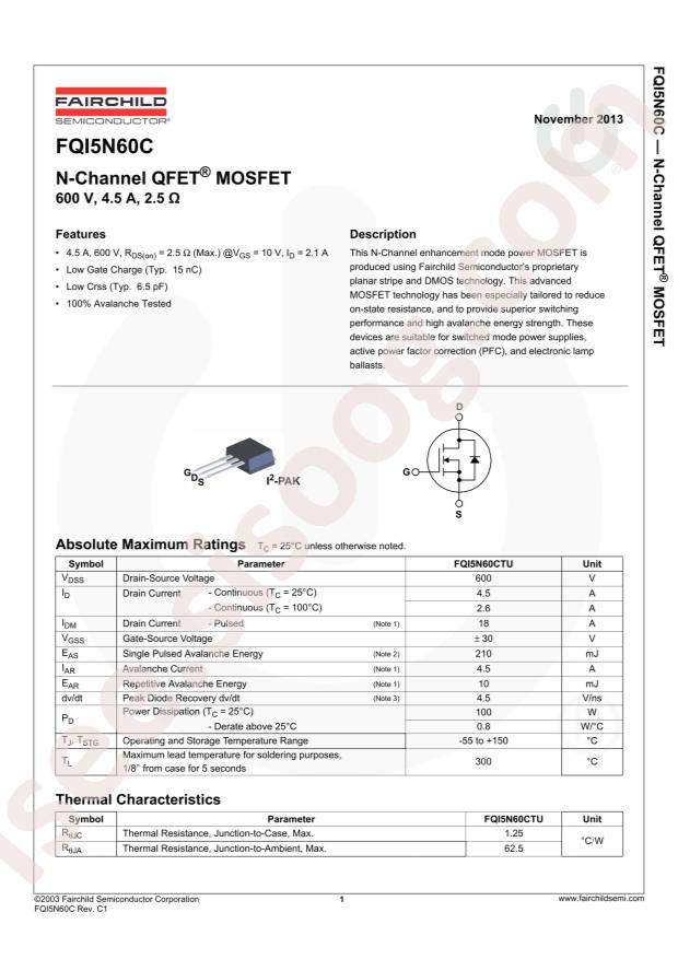 FQI5N60CTU