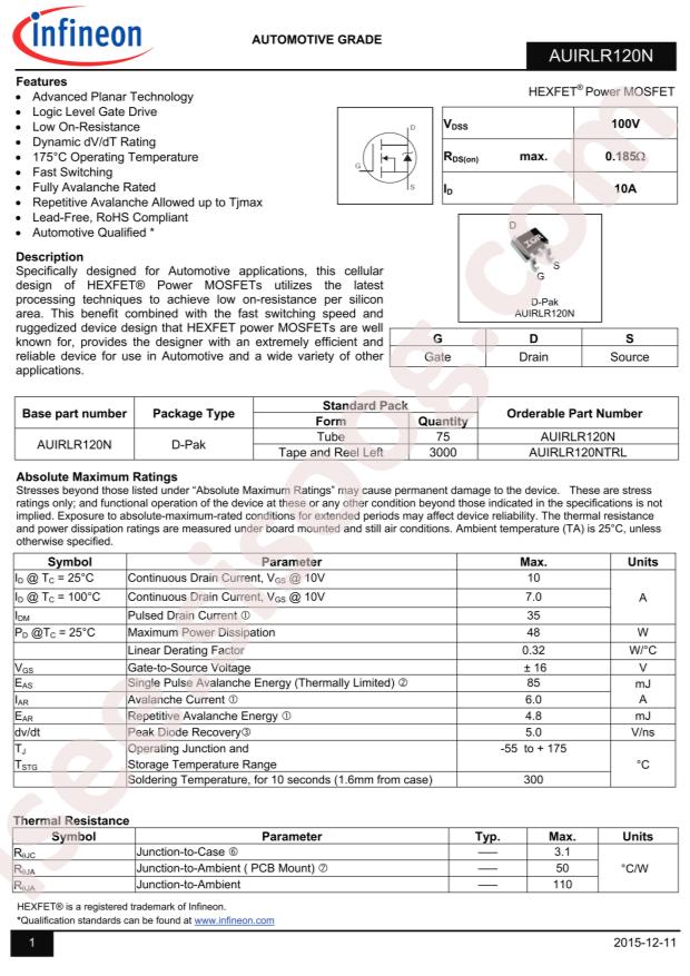 AUIRLR120NTRL