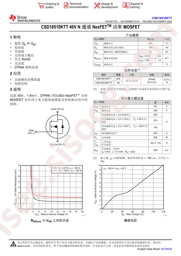 CSD18510KTT