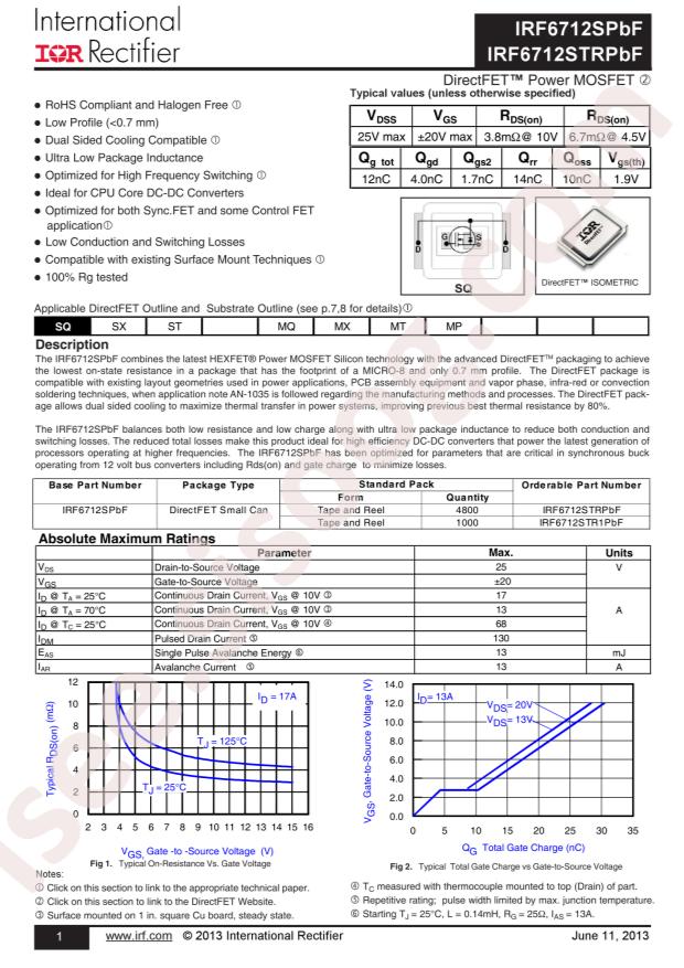 IRF6712STRPBF
