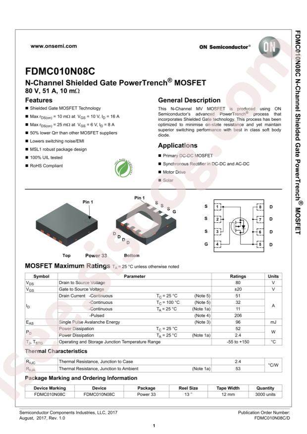 FDMC010N08C