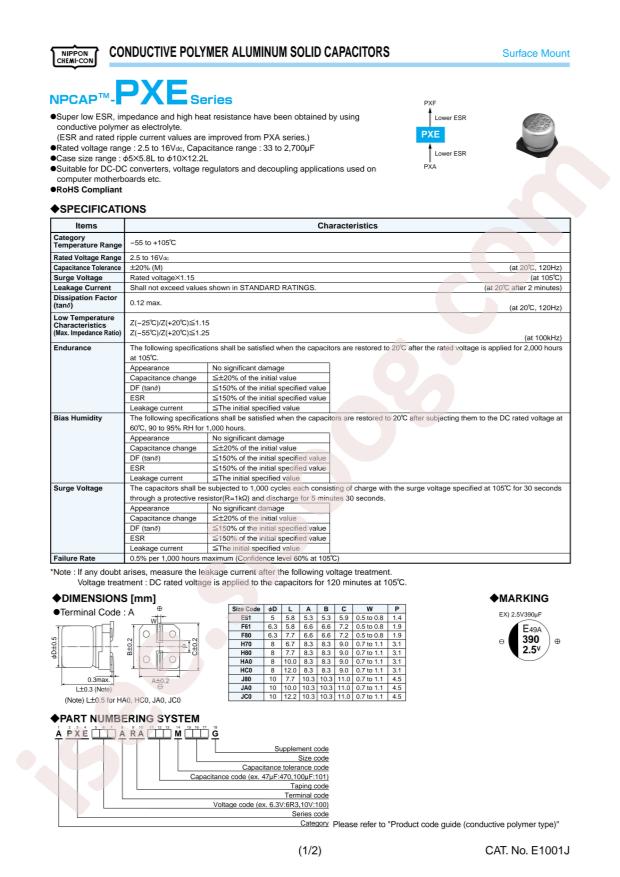 APXE6R3ARA331MF61G