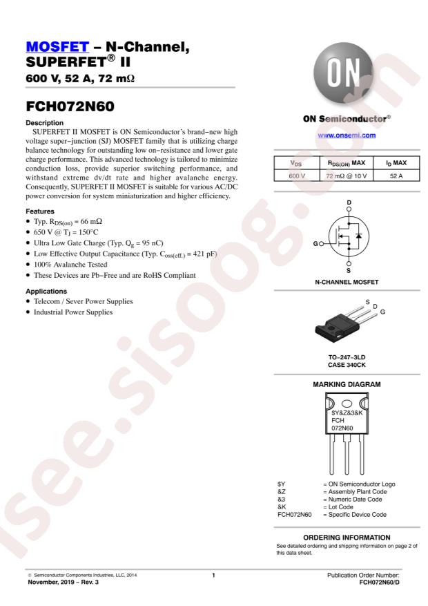 FCH072N60