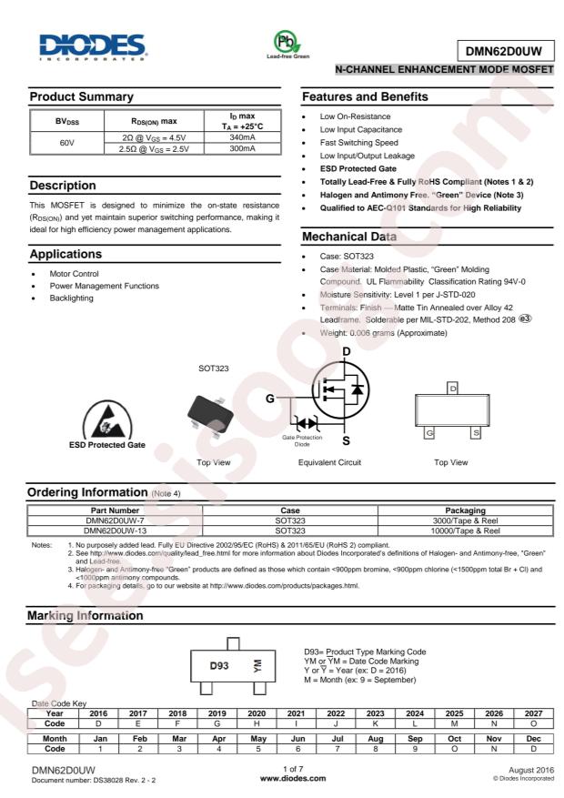 DMN62D0UW-7