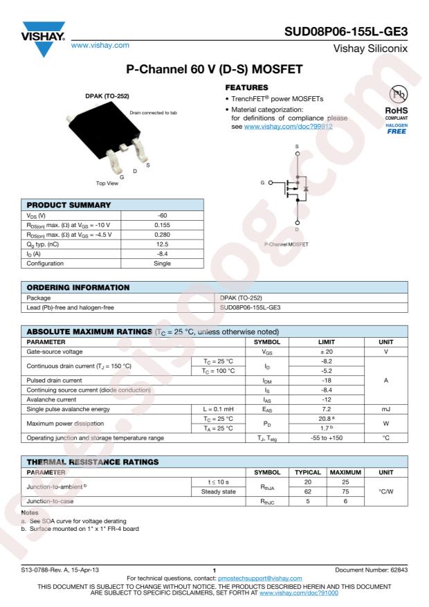 SUD08P06-155L-GE3