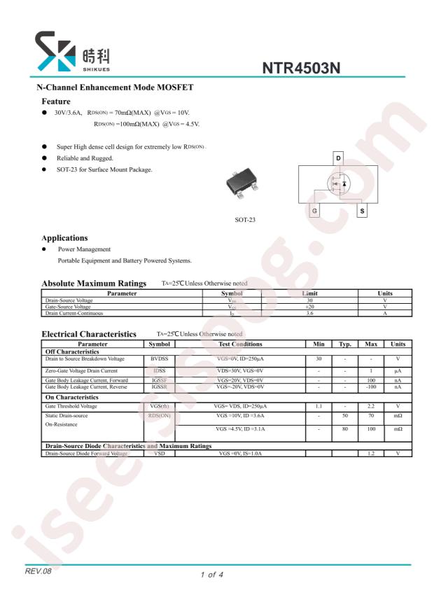 NTR4503N