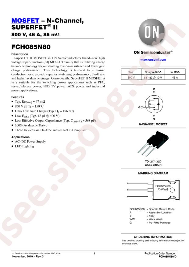 FCH085N80-F155