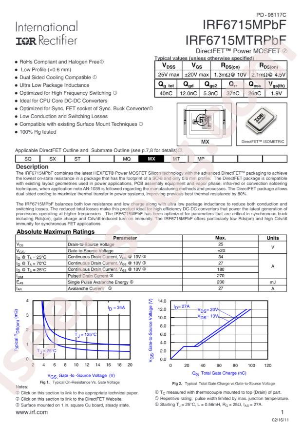 IRF6715MTRPBF