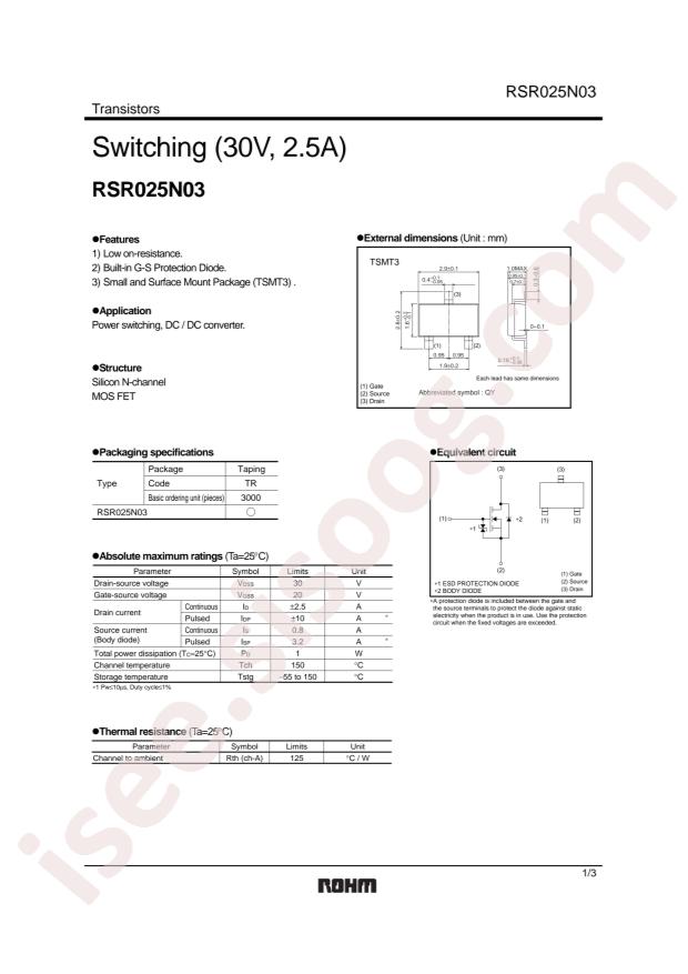 RSR025N03TL