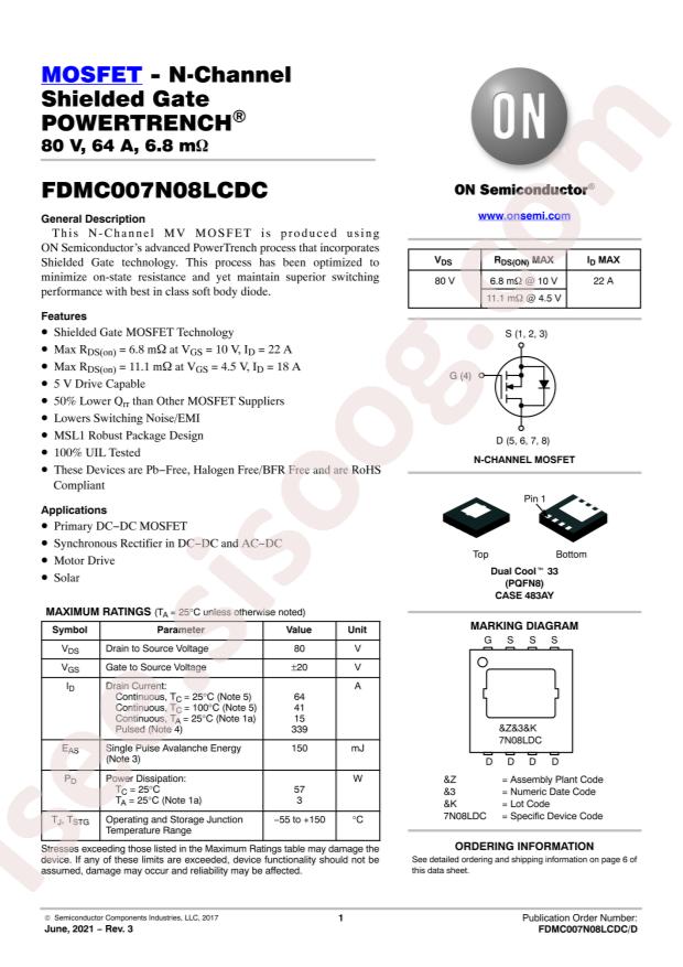 FDMC007N08LCDC