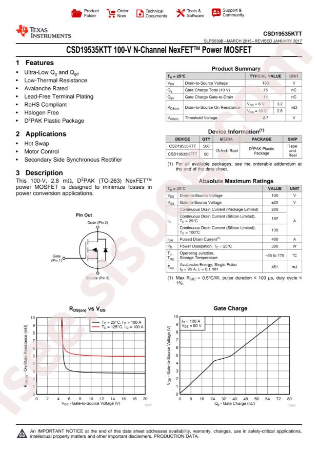 CSD19535KTTT