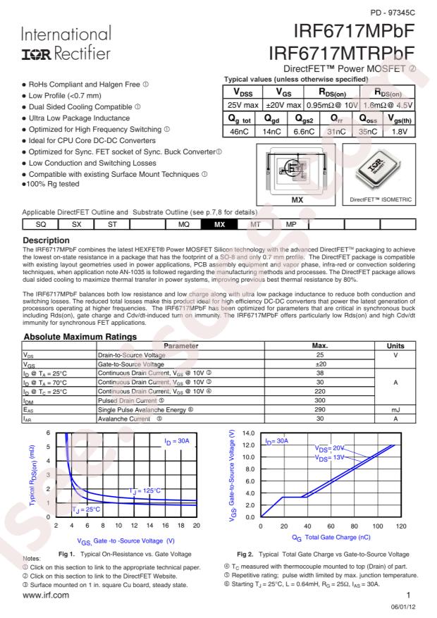 IRF6717MTRPBF