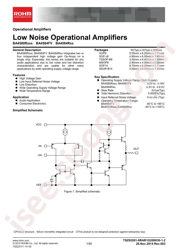 ROHM BA4584FV-E2