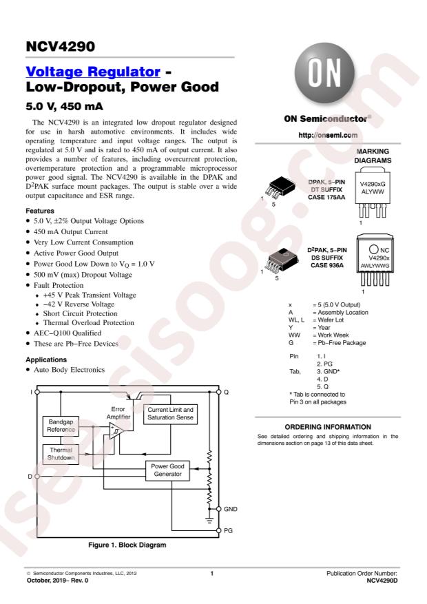 NCV4290DT50RKG