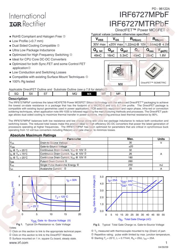 IRF6727MTRPBF