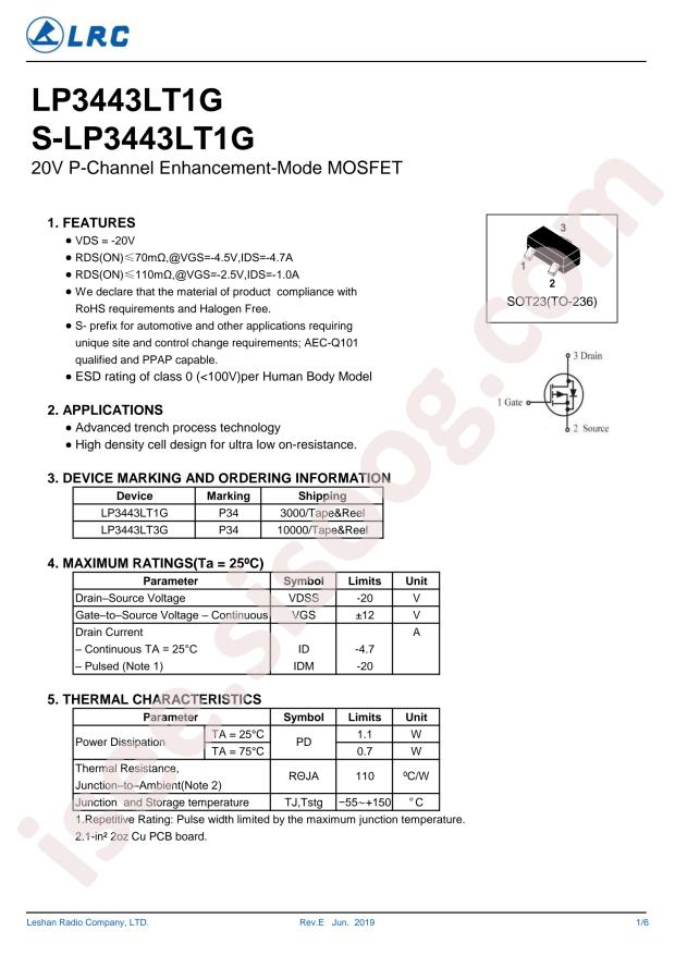LP3443LT1G