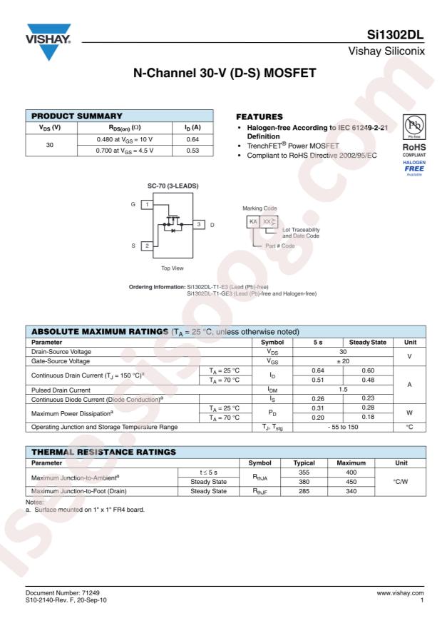 SI1302DL-T1-GE3