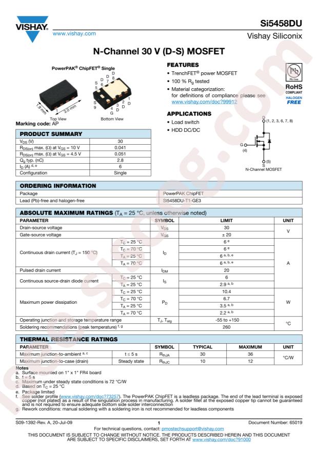 SI5458DU-T1-GE3