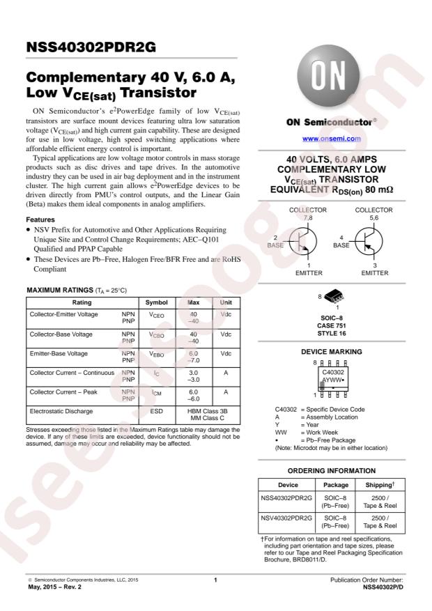 NSV40302PDR2G
