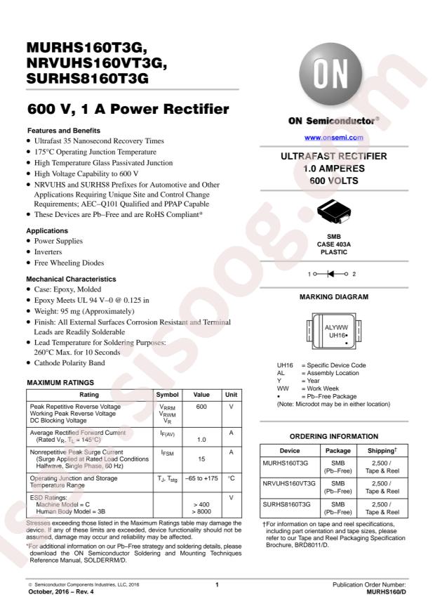 NRVUHS160VT3G