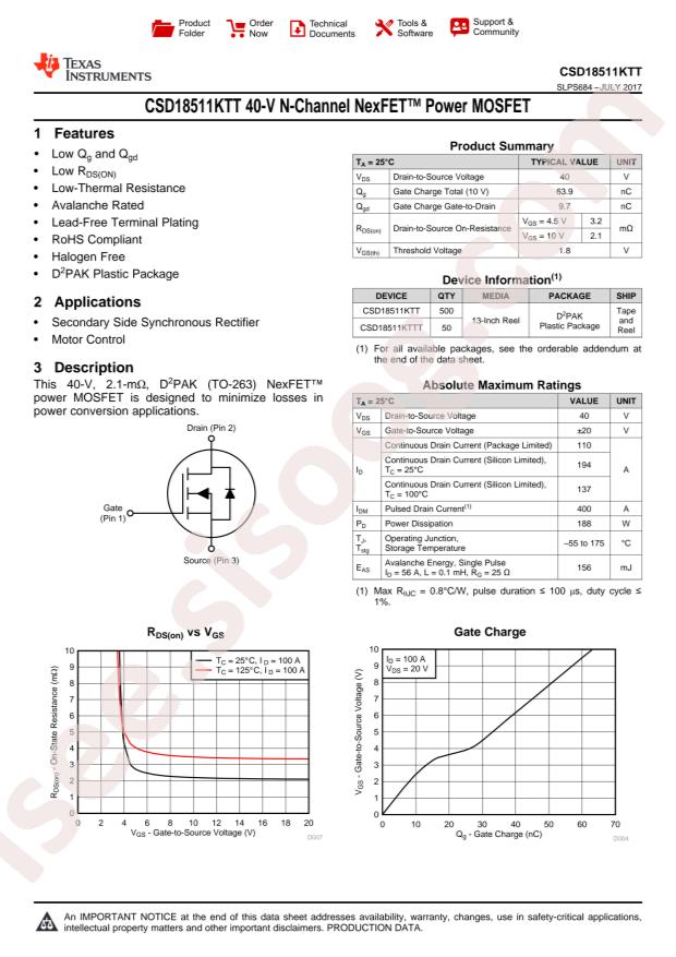 CSD18511KTTT