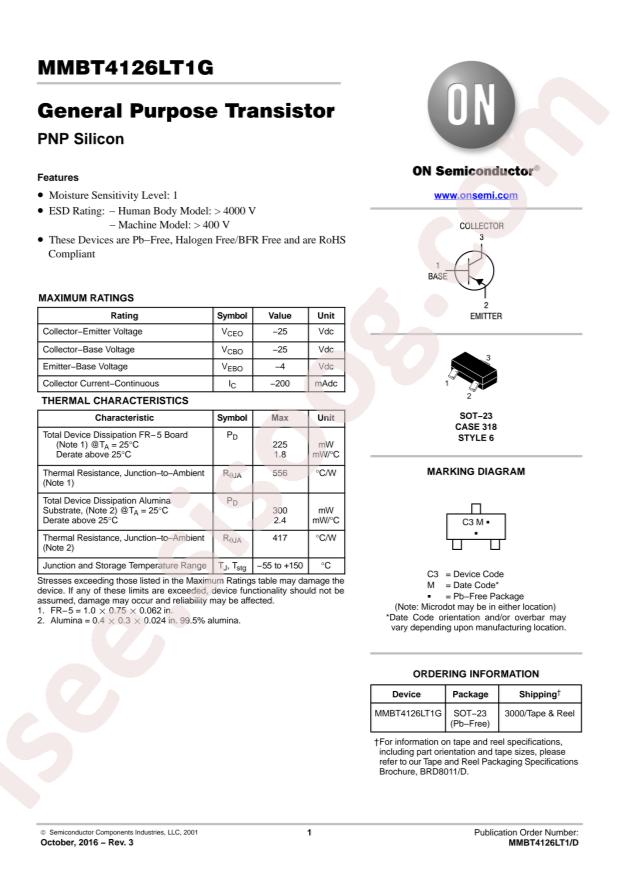 MMBT4126LT3G
