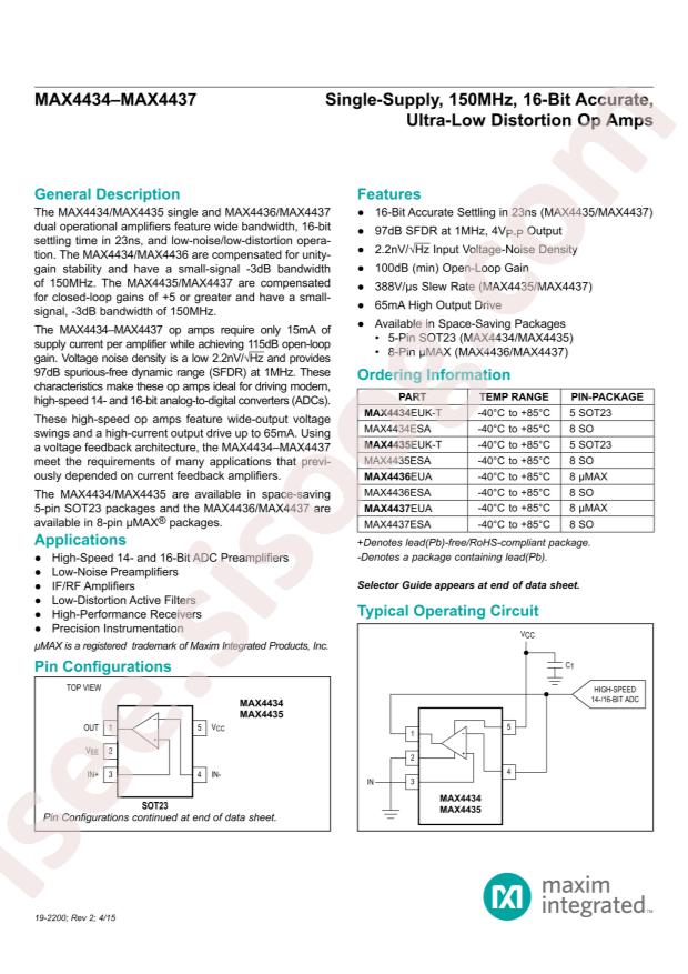MAX4436EUA+T