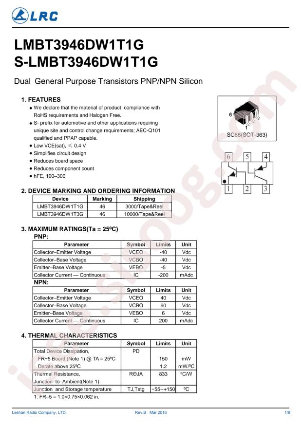 LMBT3946DW1T1G