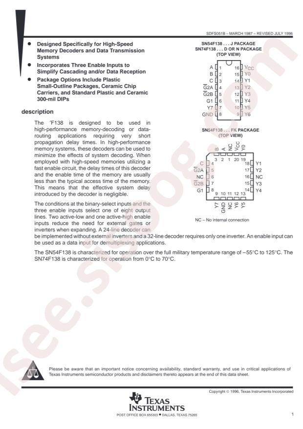 SN74F138DR