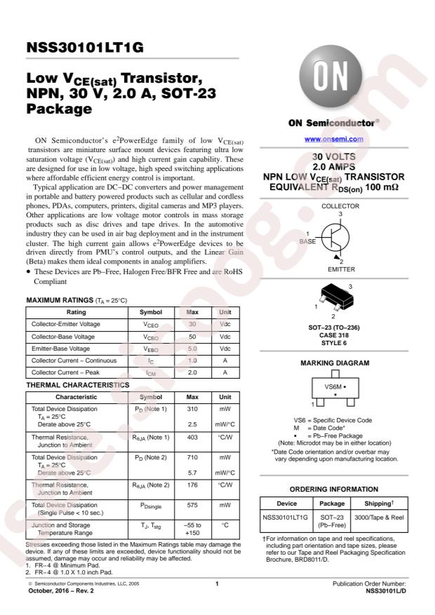 NSS30101LT1G
