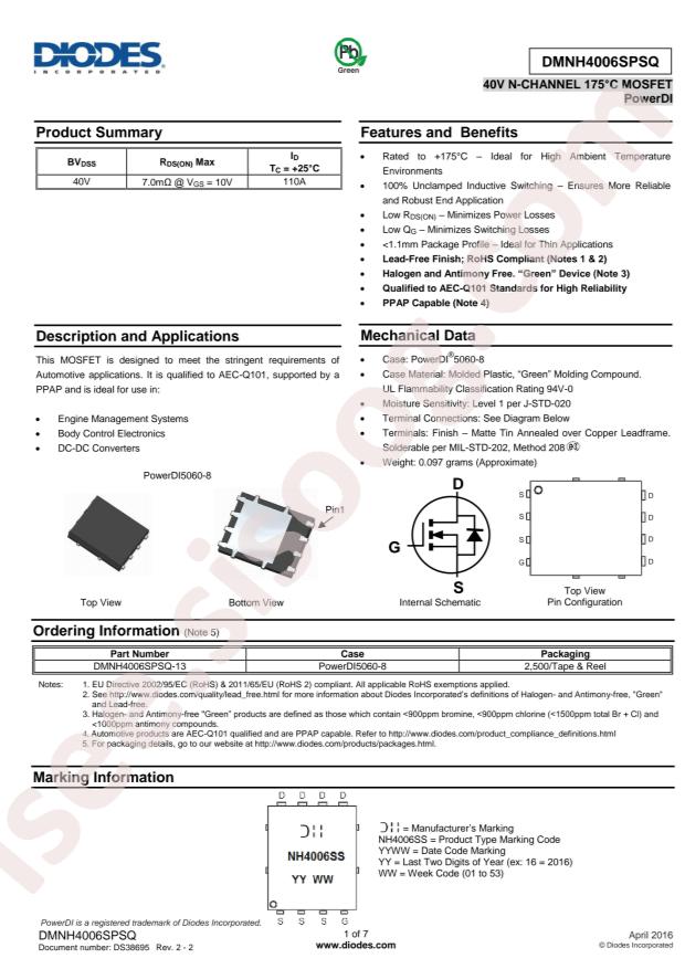 DMNH4006SPSQ-13