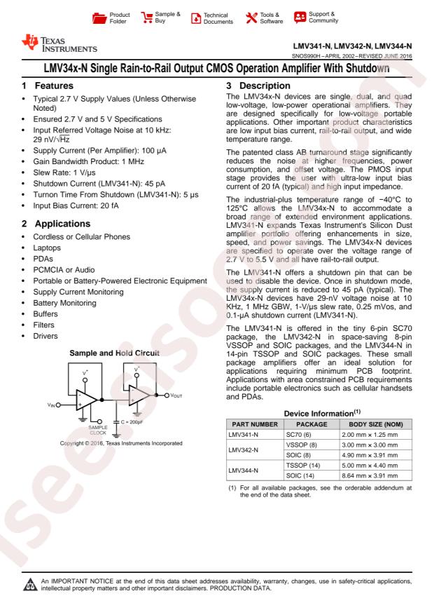 LMV342MMX/NOPB