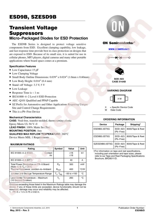 ESD9B5.0ST5G
