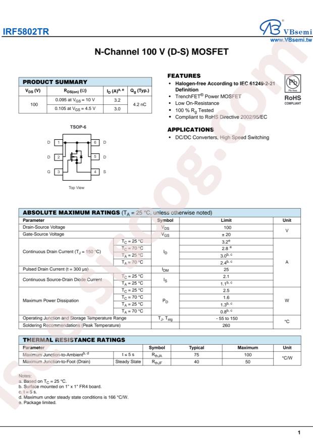 IRF5802TR-VB