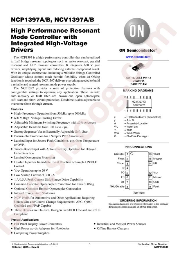 NCP1397BDR2G